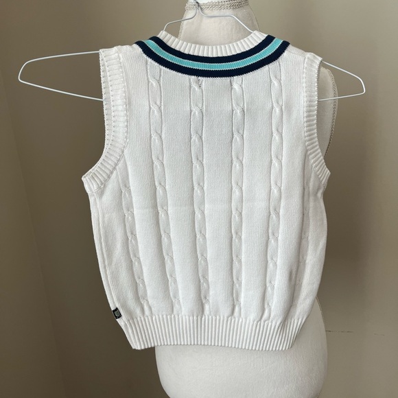 E Land Boys White Sweater Vest- 5 - Picture 2 of 3